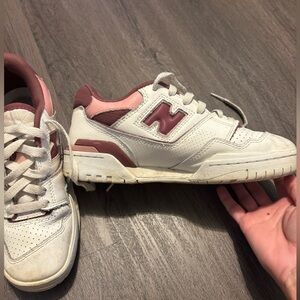 New Balance Women's Sneakers - Cream and Burgundy